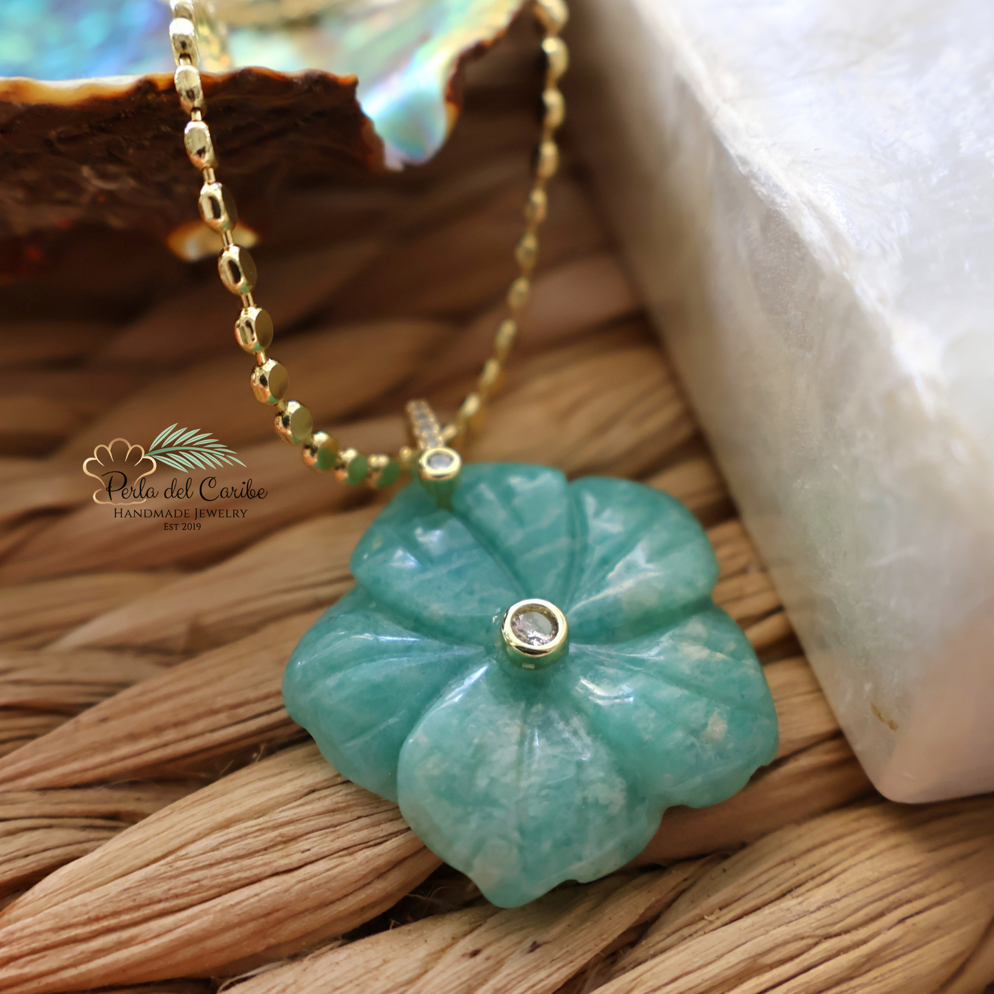 Gemstone Flower Chain