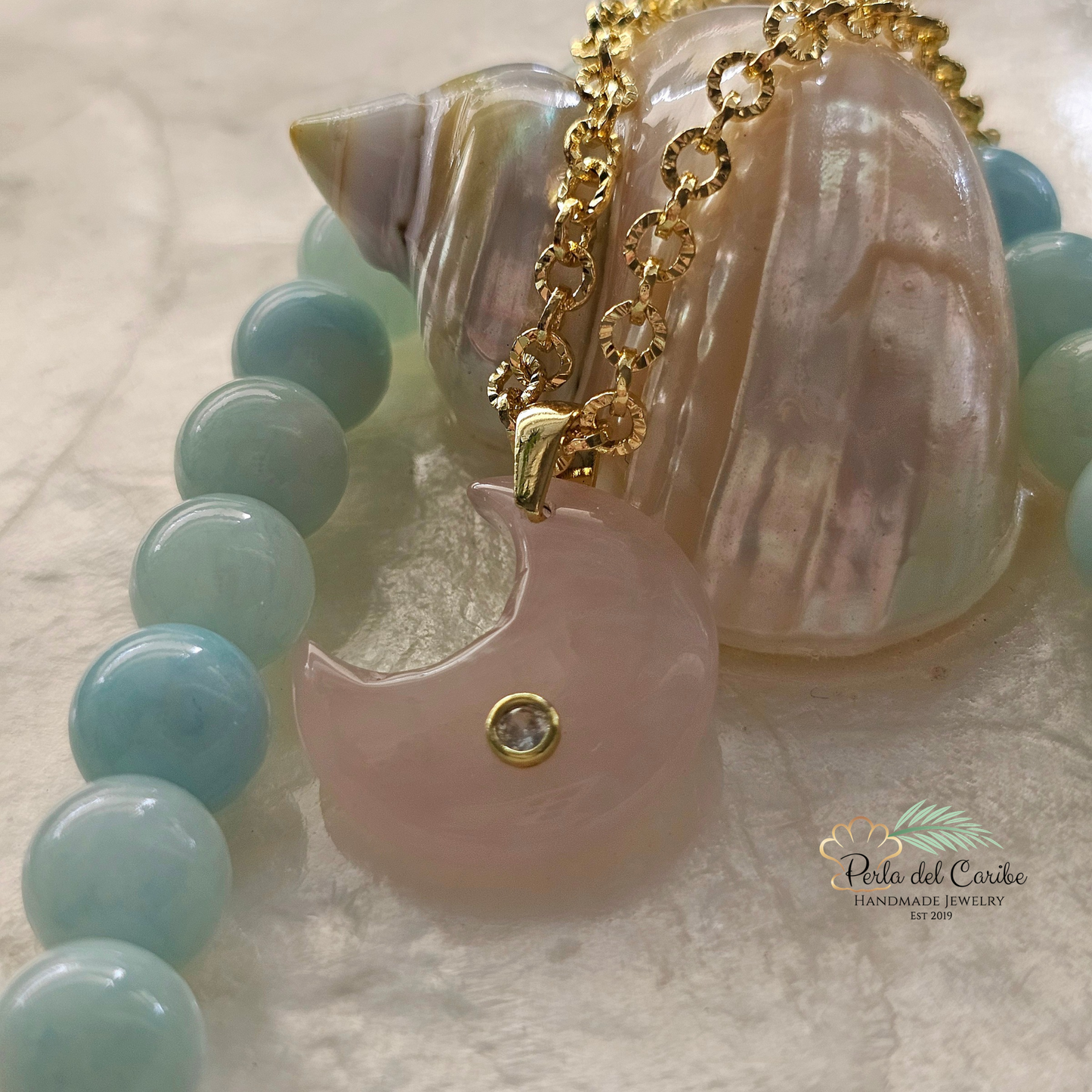 Gemstone Moon Chain
