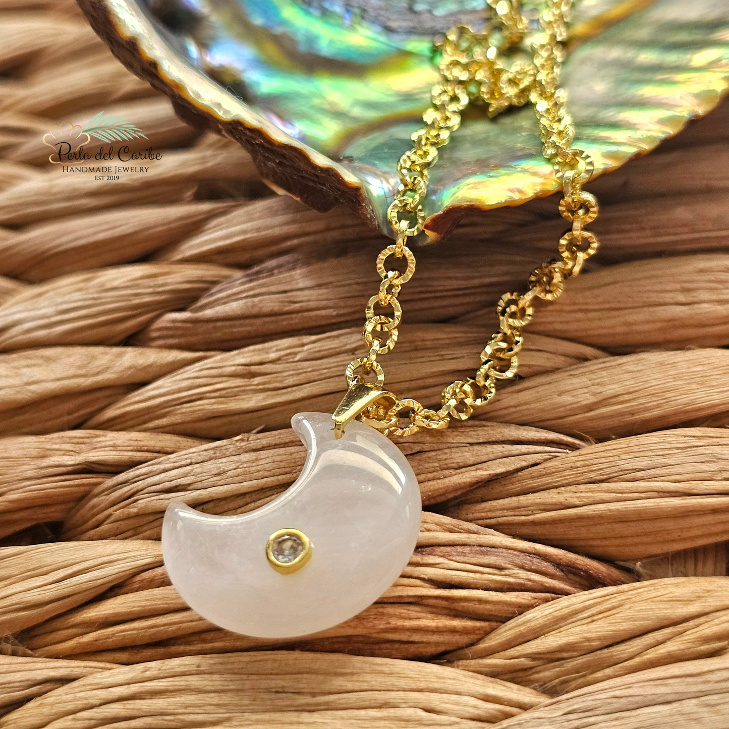 Gemstone Moon Chain
