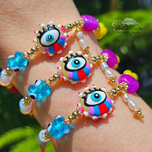 Rainbow Eye Bracelet