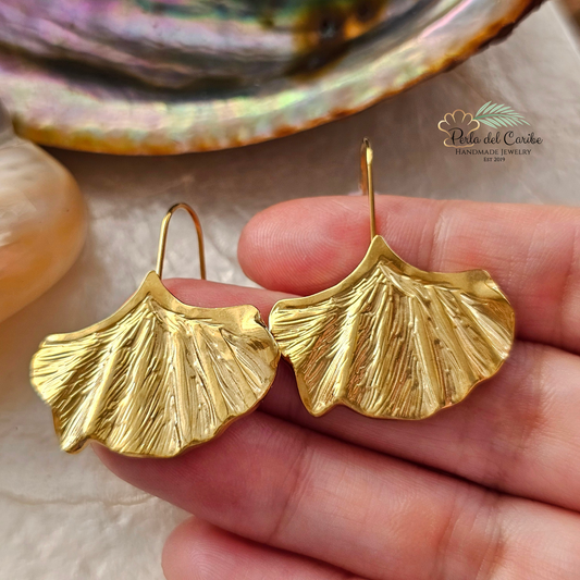 Ginkgo Leaf Earrings