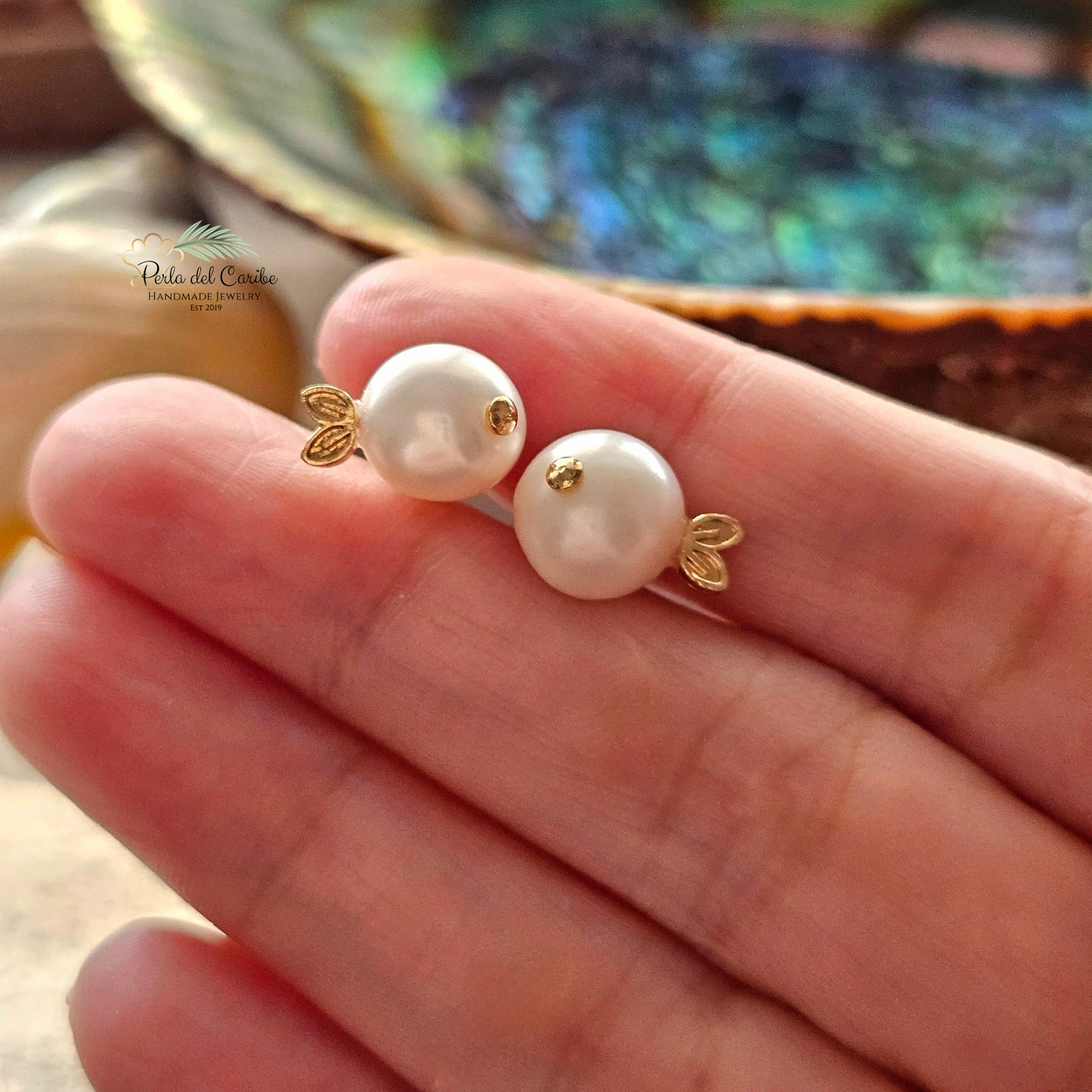 Pearl Fish Studs