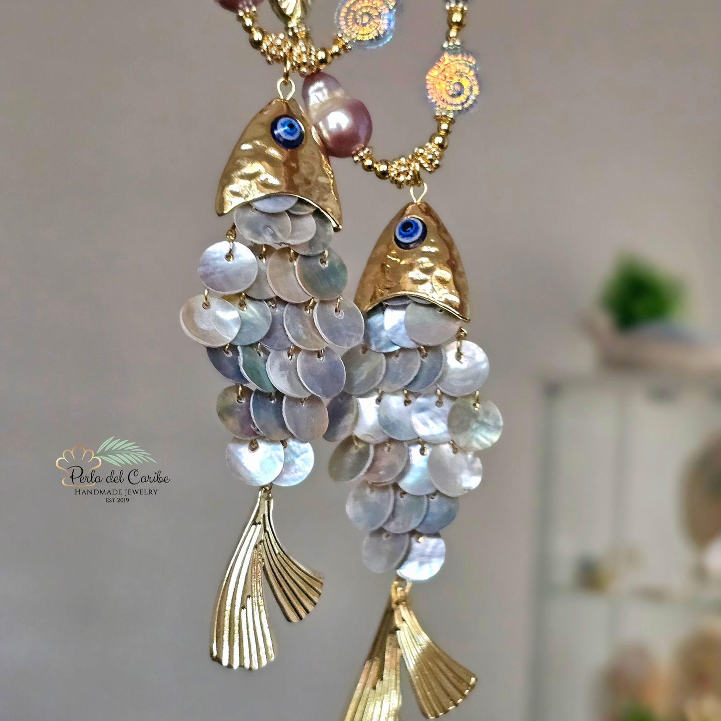 Dorado Fish Statement Necklace