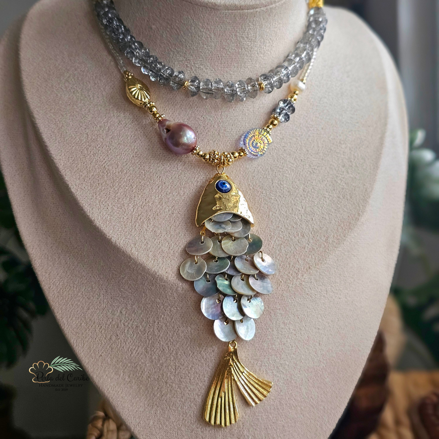 Dorado Fish Statement Necklace