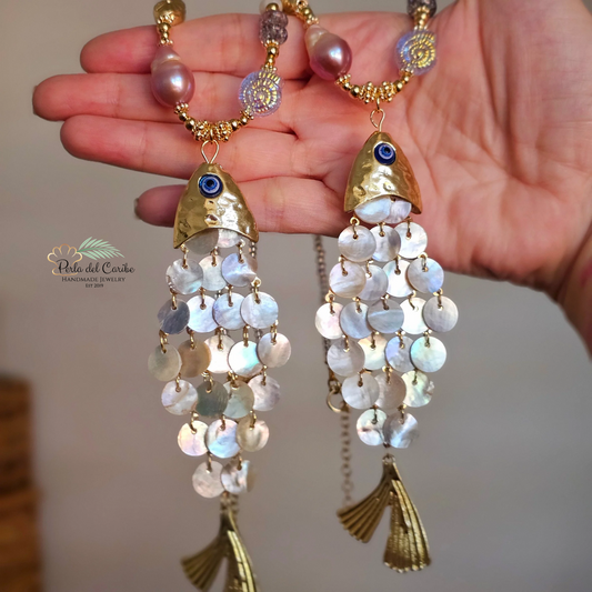 Dorado Fish Statement Necklace