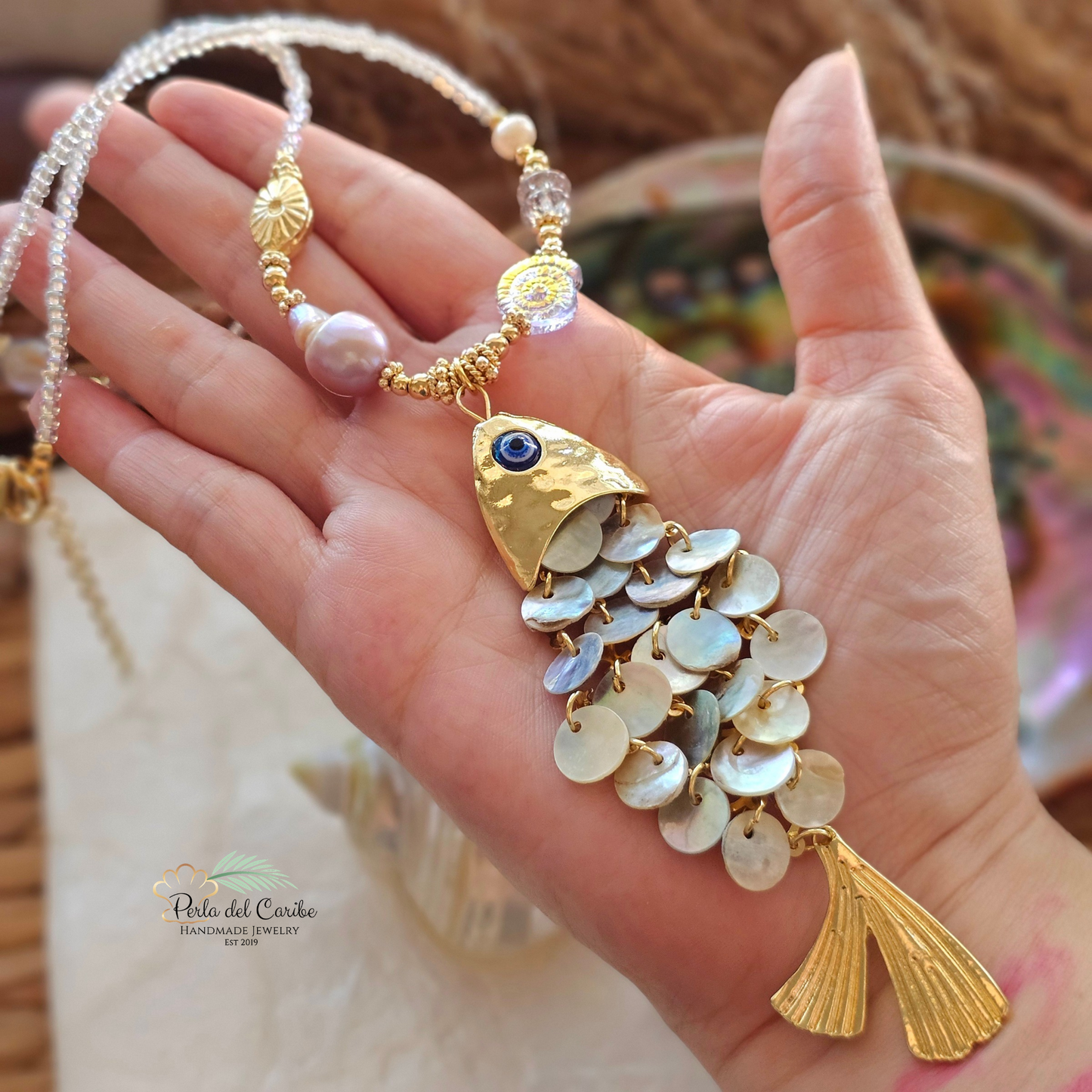 Dorado Fish Statement Necklace