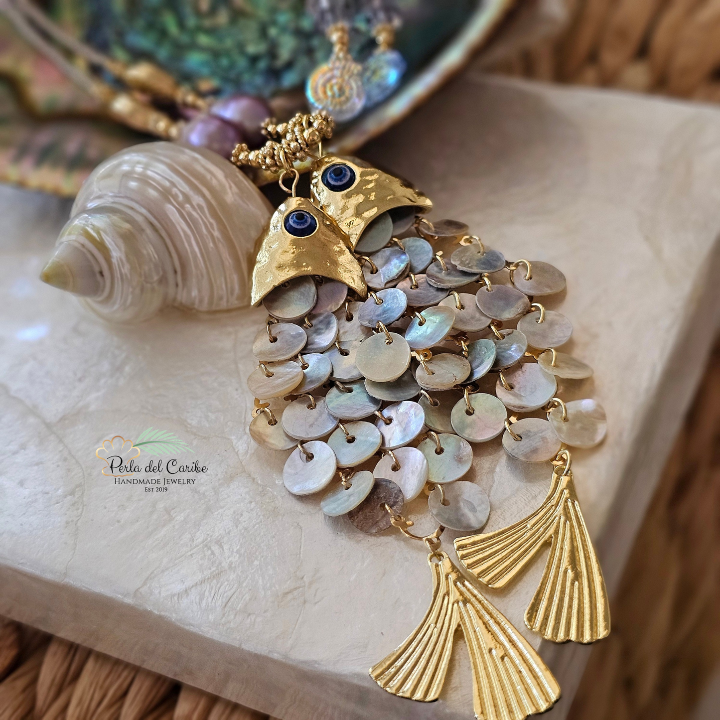 Dorado Fish Statement Necklace