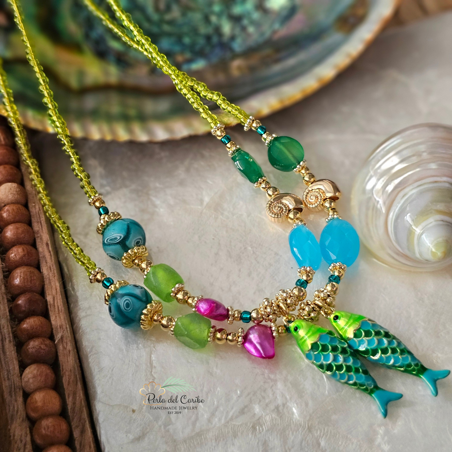 Neon Fish Necklace