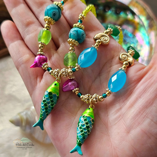 Neon Fish Necklace