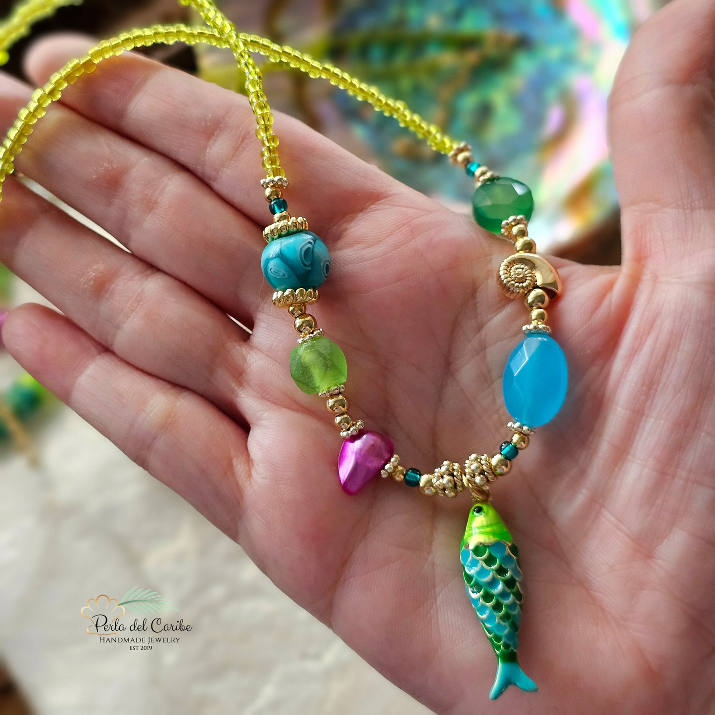 Neon Fish Necklace