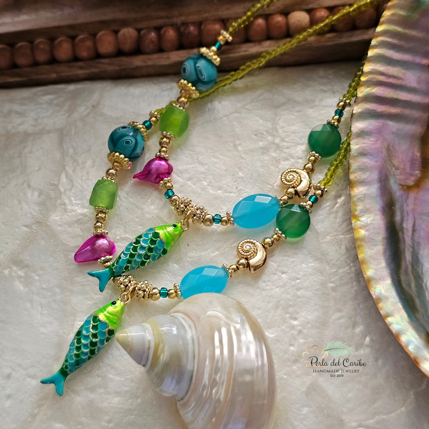 Neon Fish Necklace