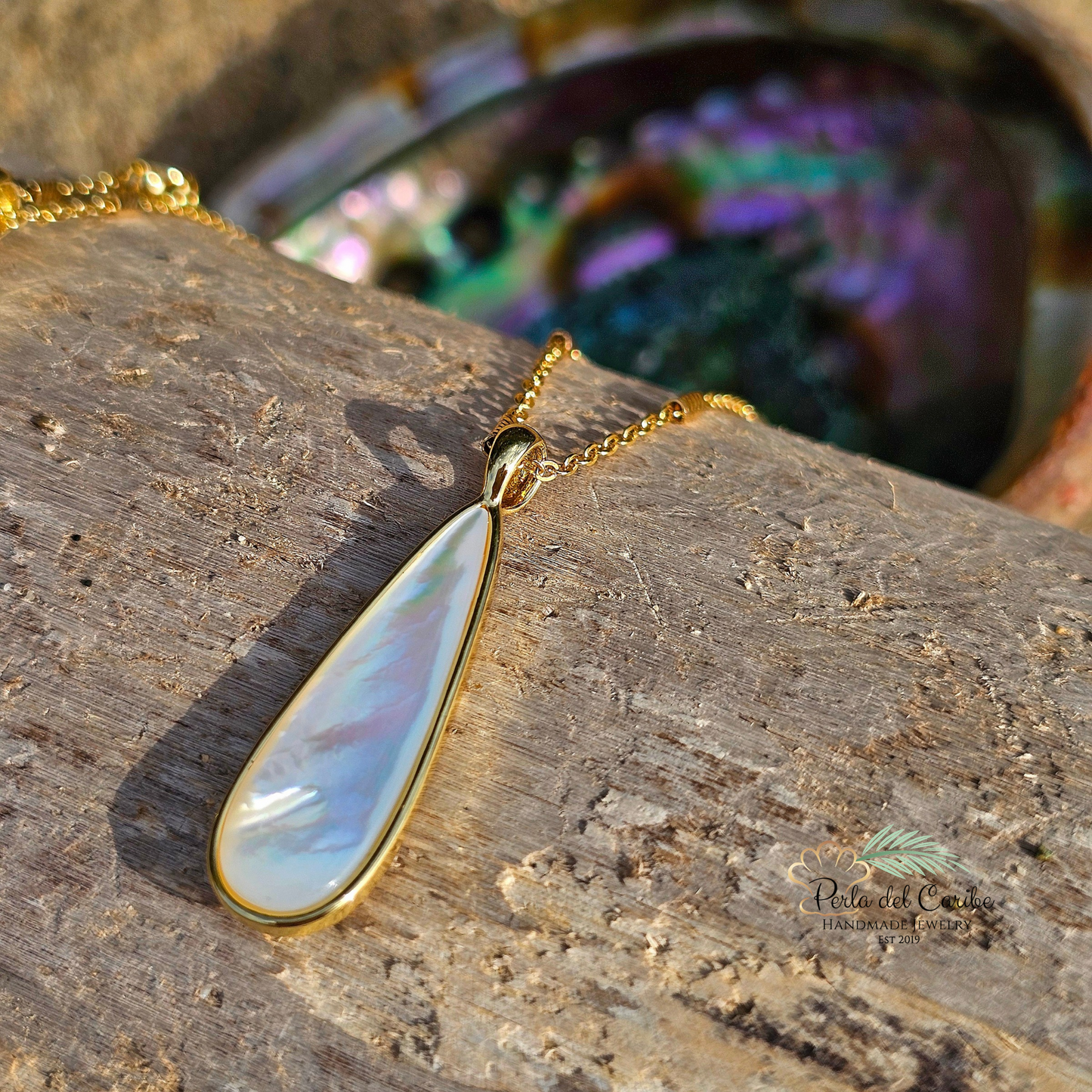 Madre Perla Drop Chain