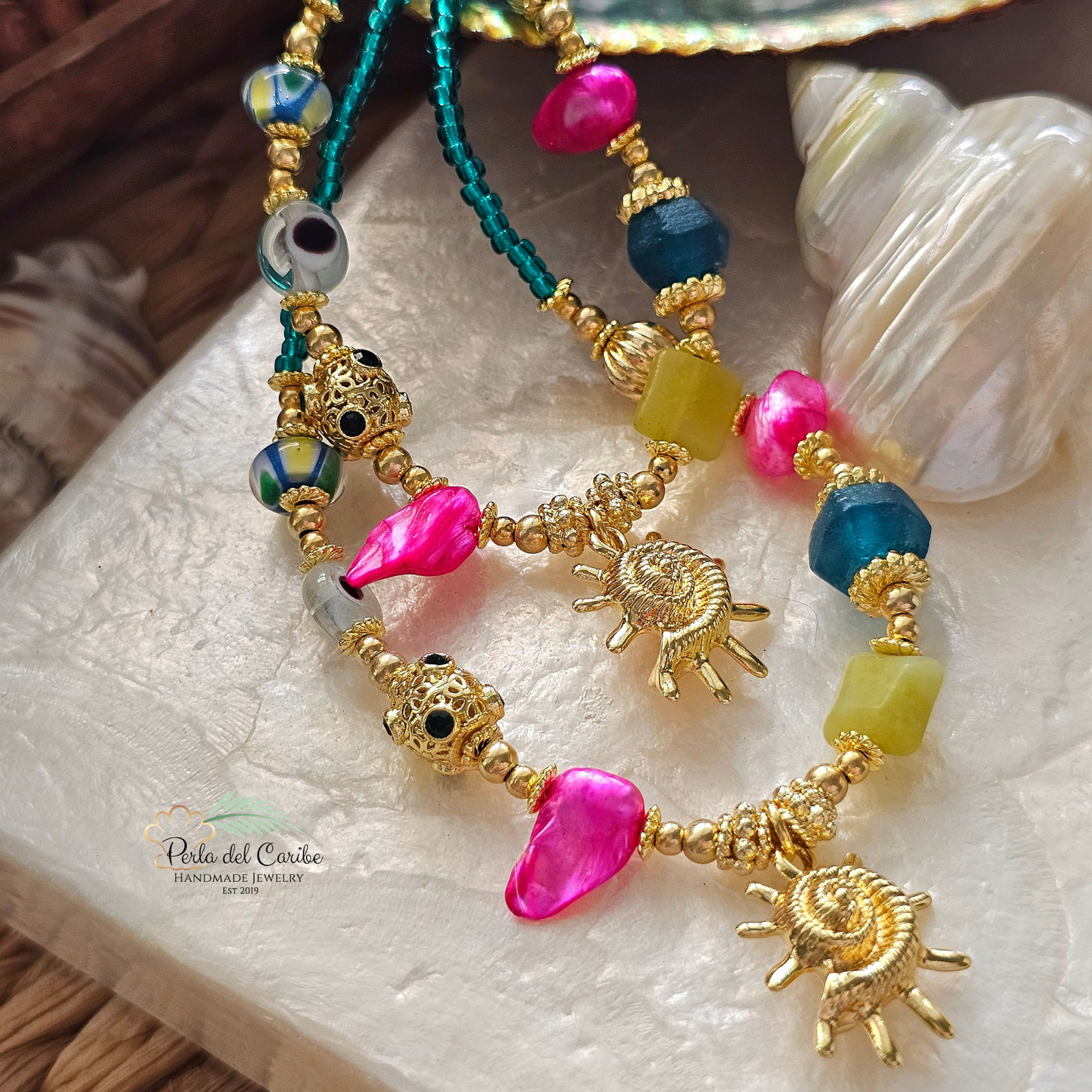 Sun Ammonite Necklace