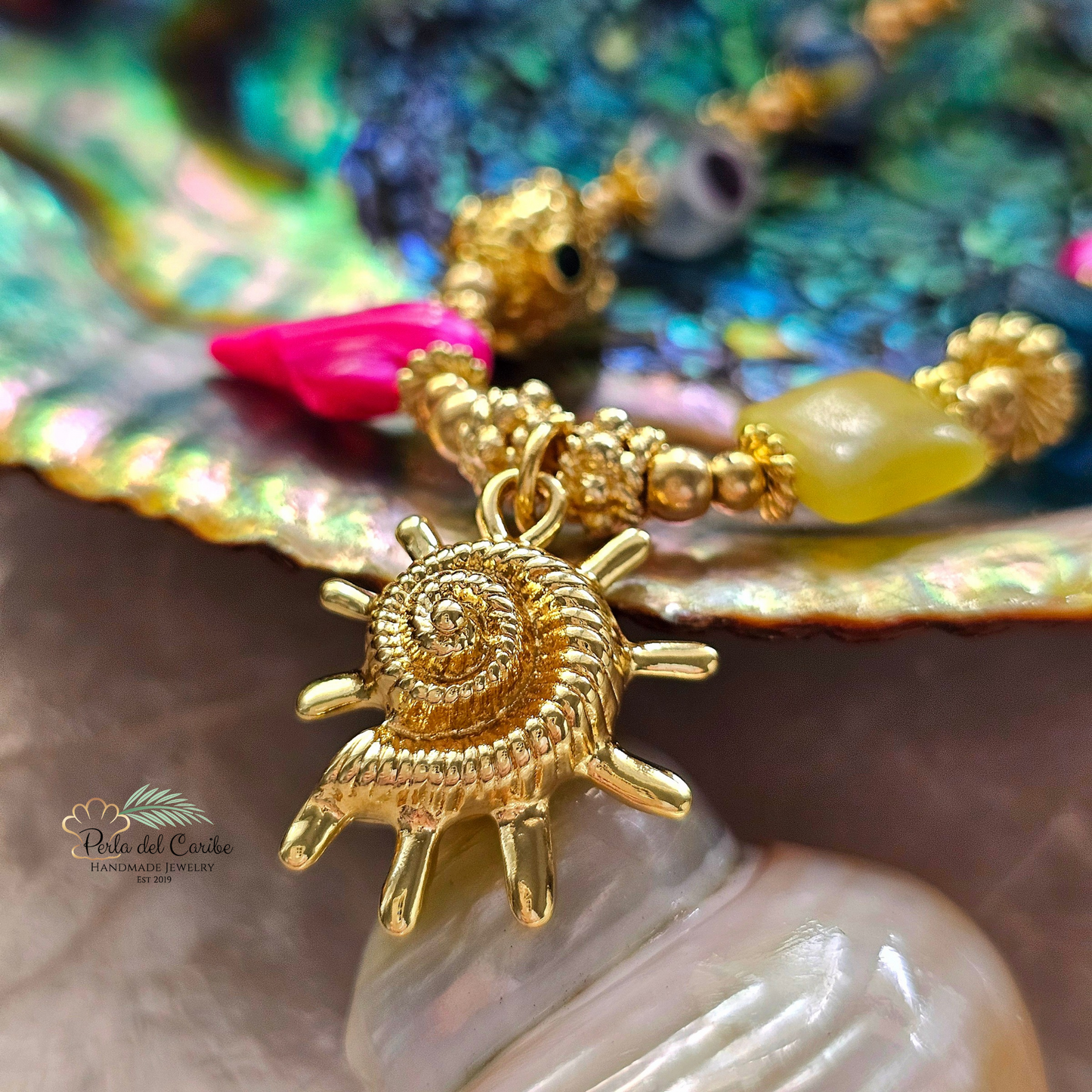 Sun Ammonite Necklace