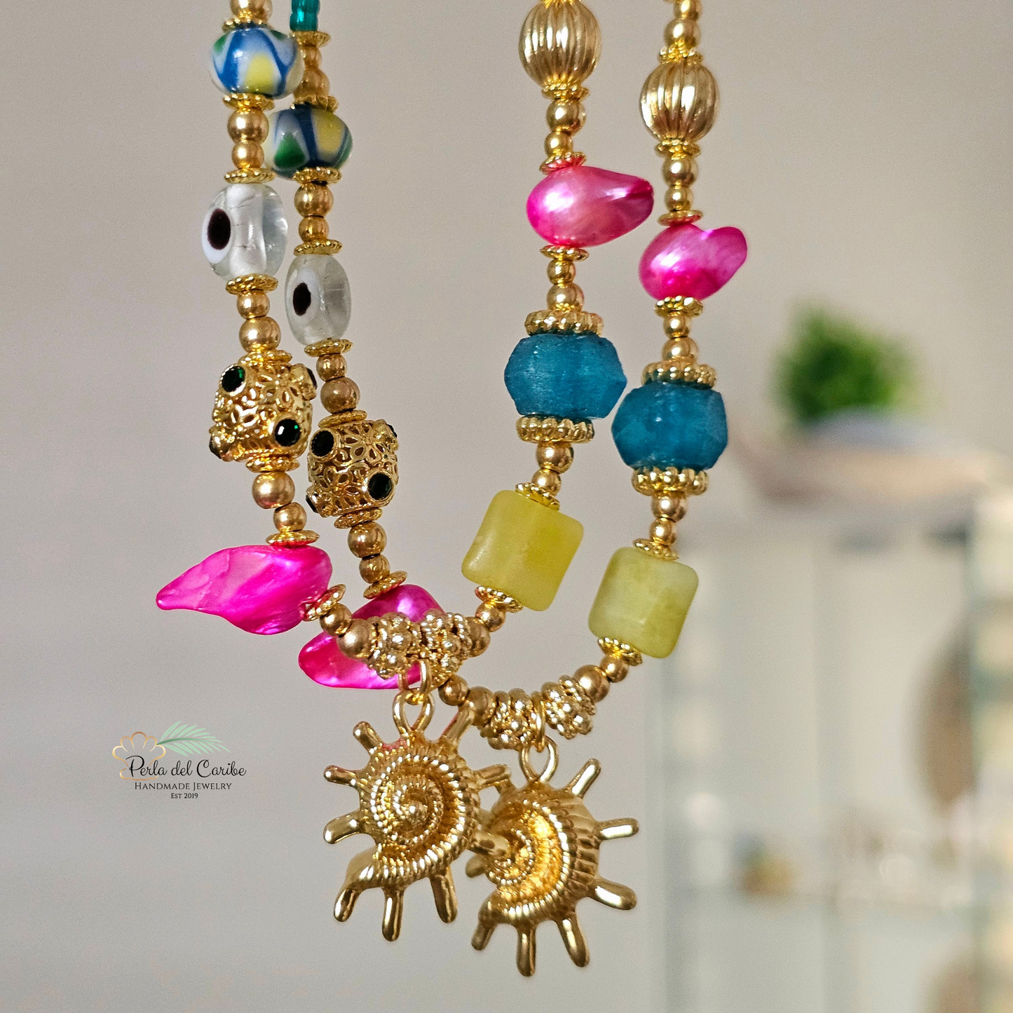 Sun Ammonite Necklace