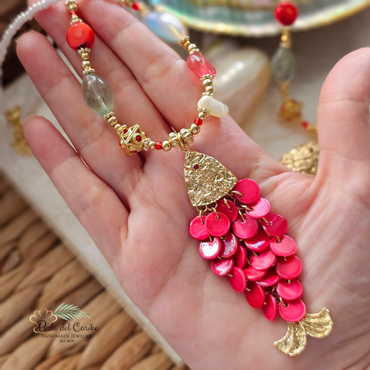 Ruby Fish Necklace