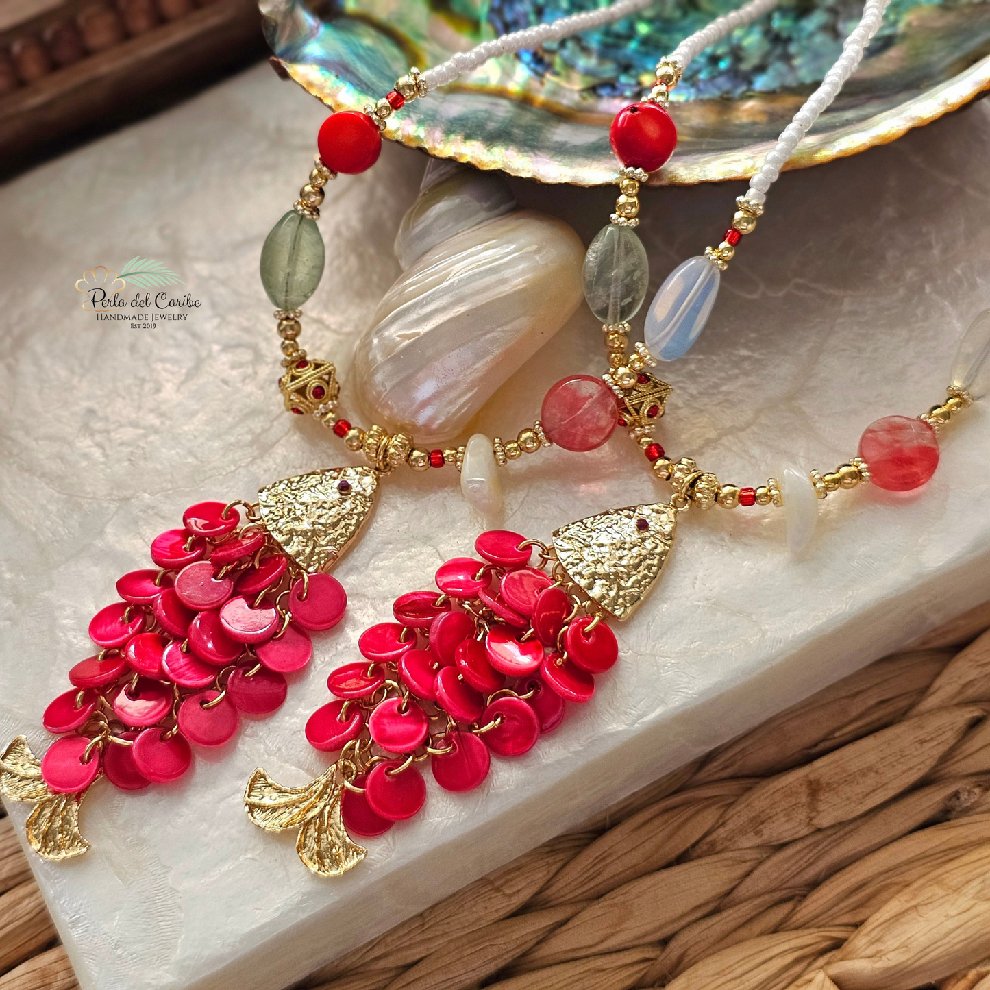 Ruby Fish Necklace