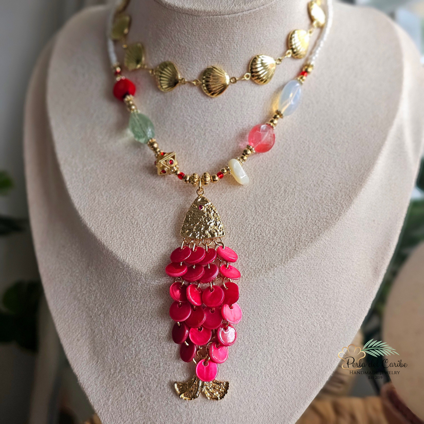 Ruby Fish Necklace