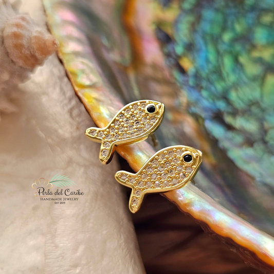 Fish Zirconia Studs
