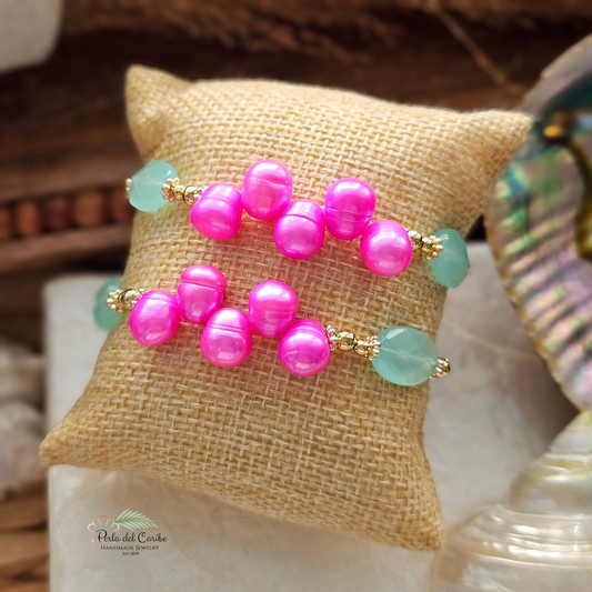 Pink Pearl Bracelet