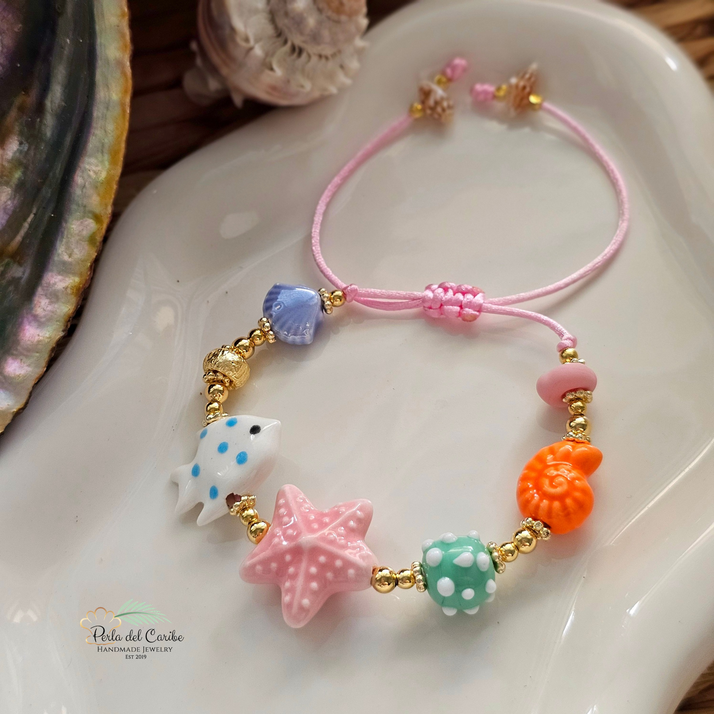 Dotted Fish & Star Bracelet