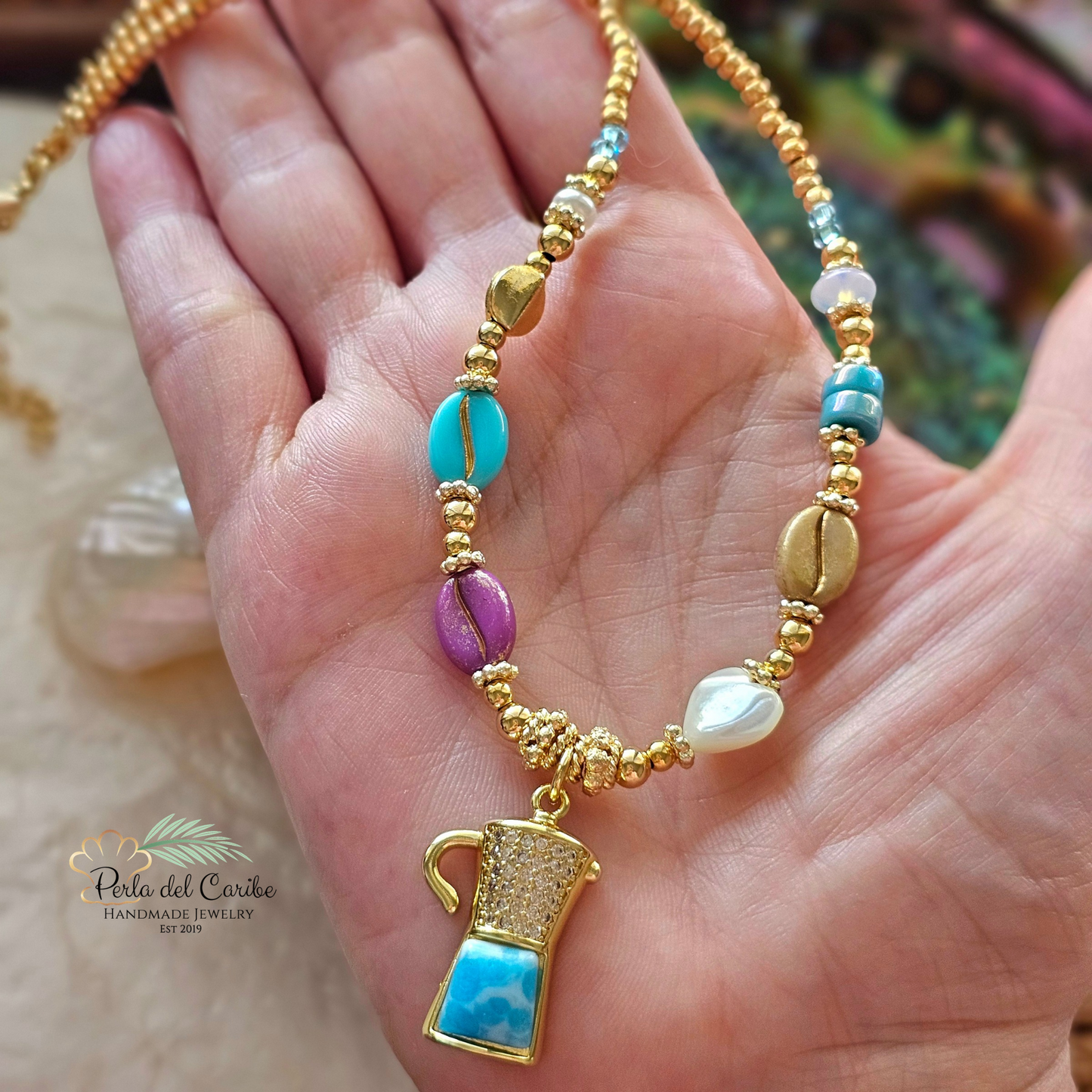Morning Coffee Necklace