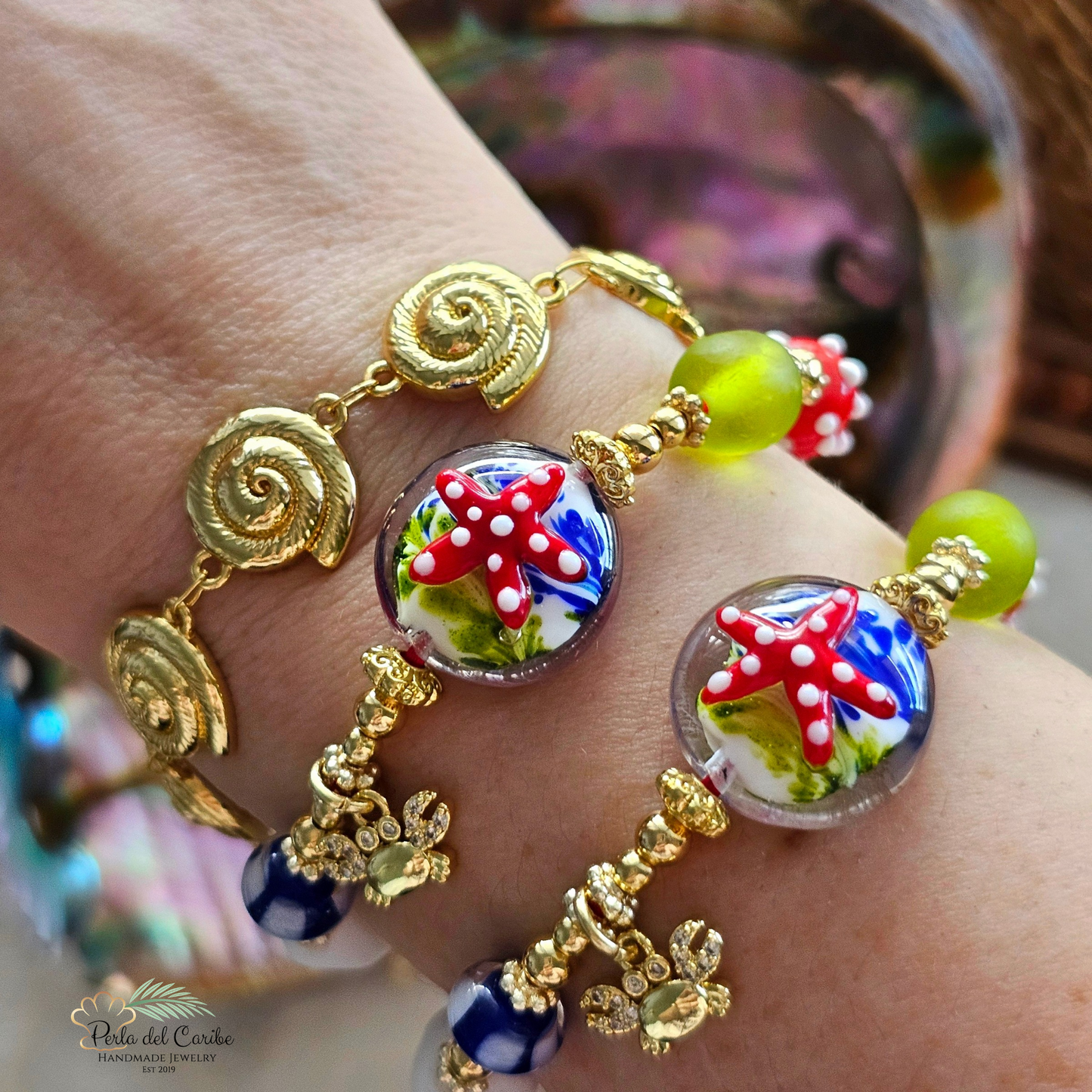 Crabby & Starfish Bracelet