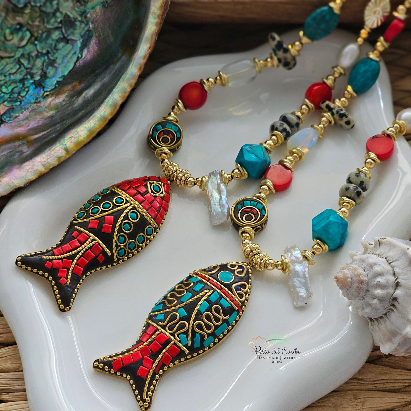 Indonesian Fish Necklace