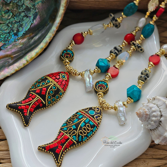 Indonesian Fish Necklace