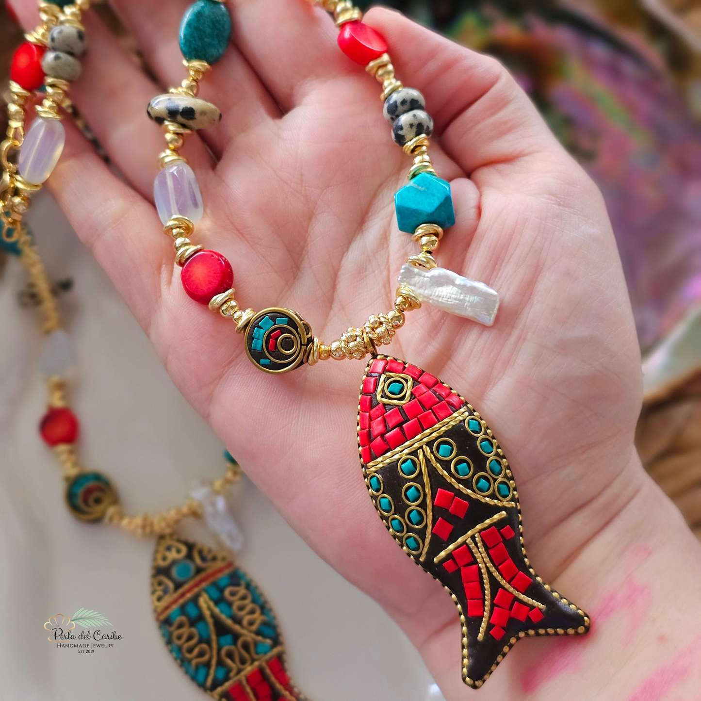 Indonesian Fish Necklace