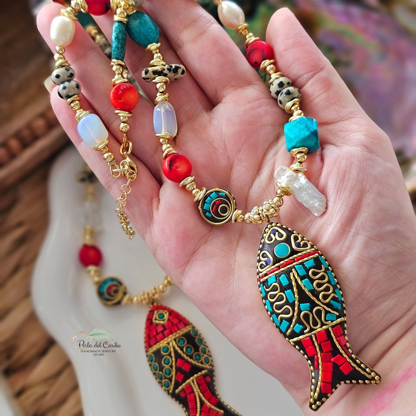 Indonesian Fish Necklace