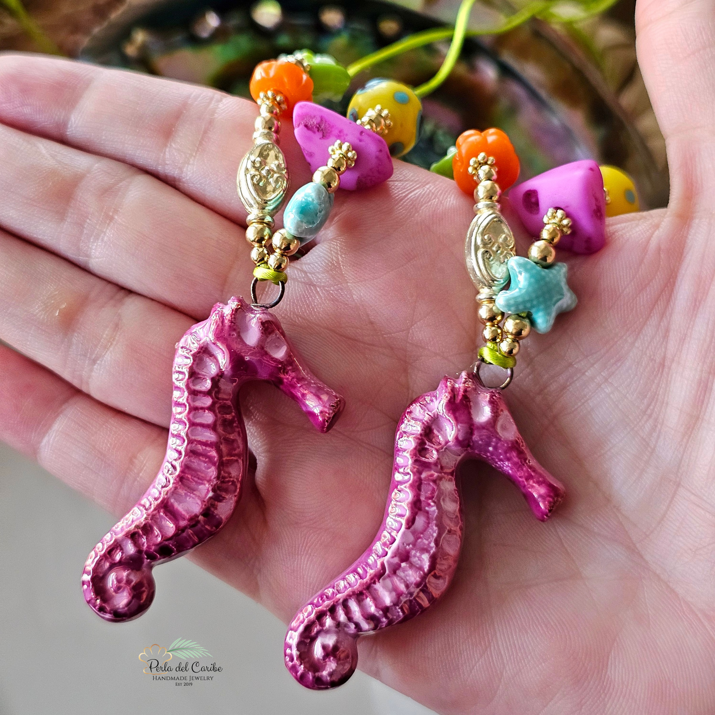 Sea Horse Cord Necklace