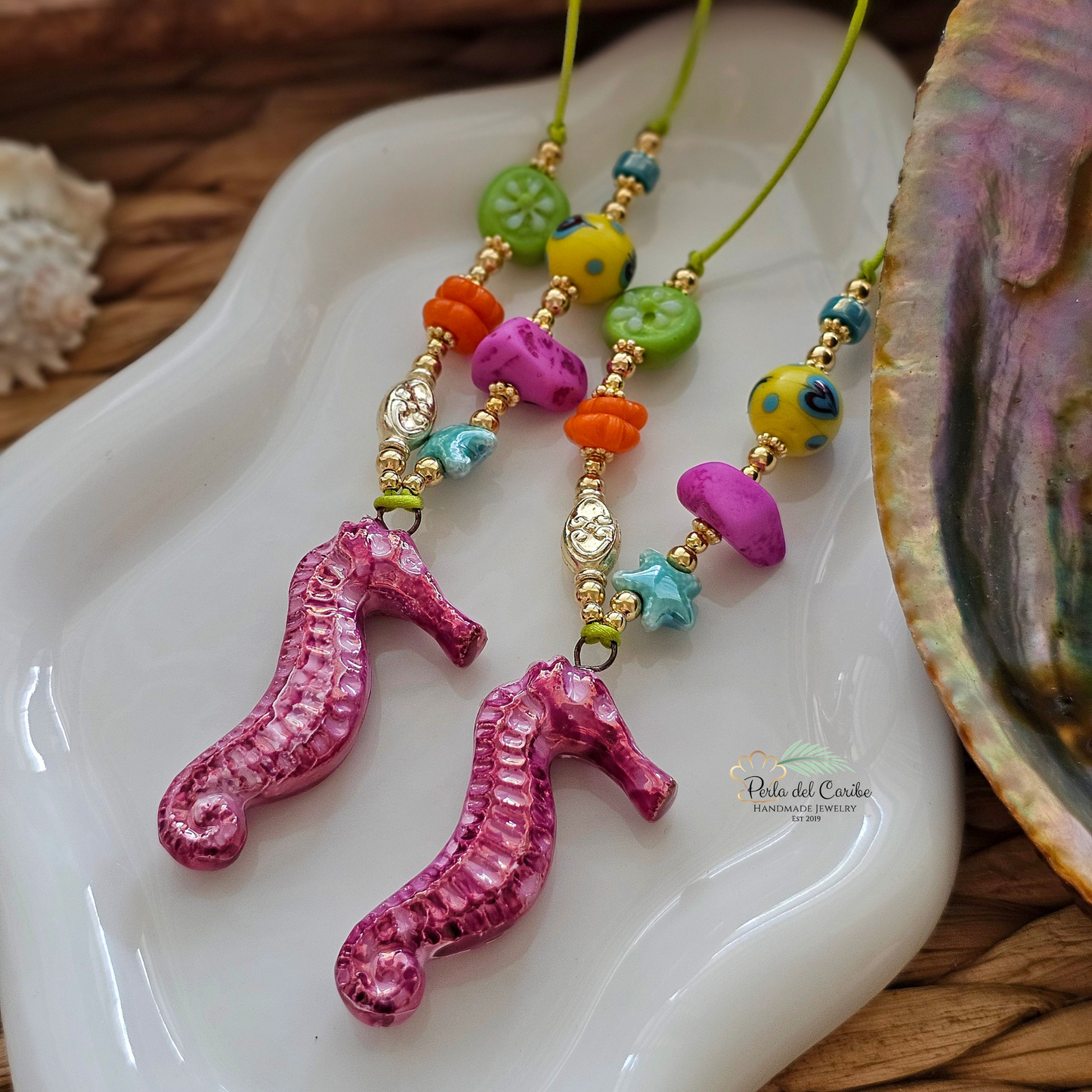 Sea Horse Cord Necklace