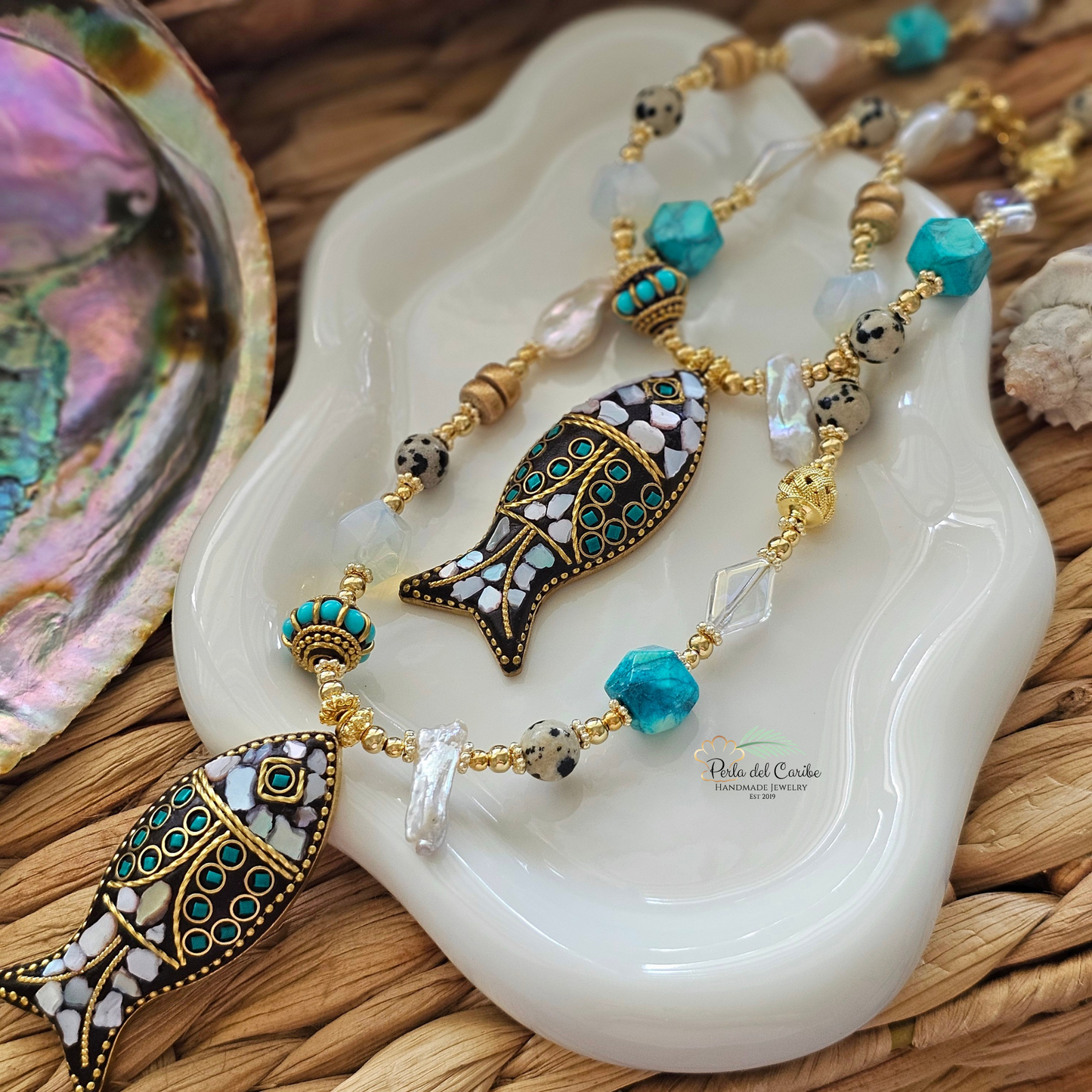 Indonesia White Fish Necklace