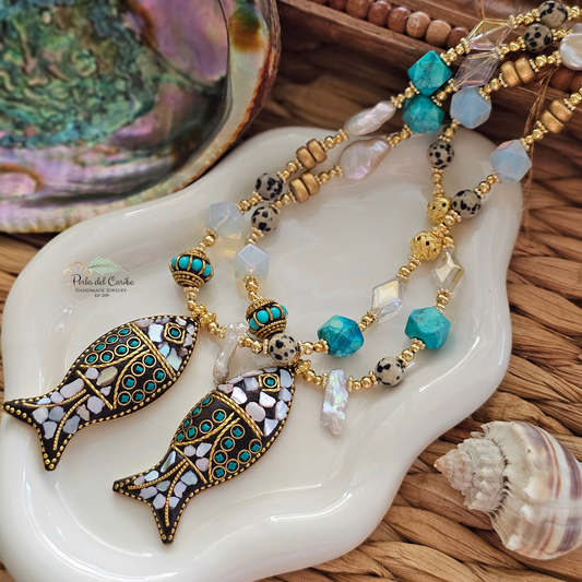 Indonesia White Fish Necklace