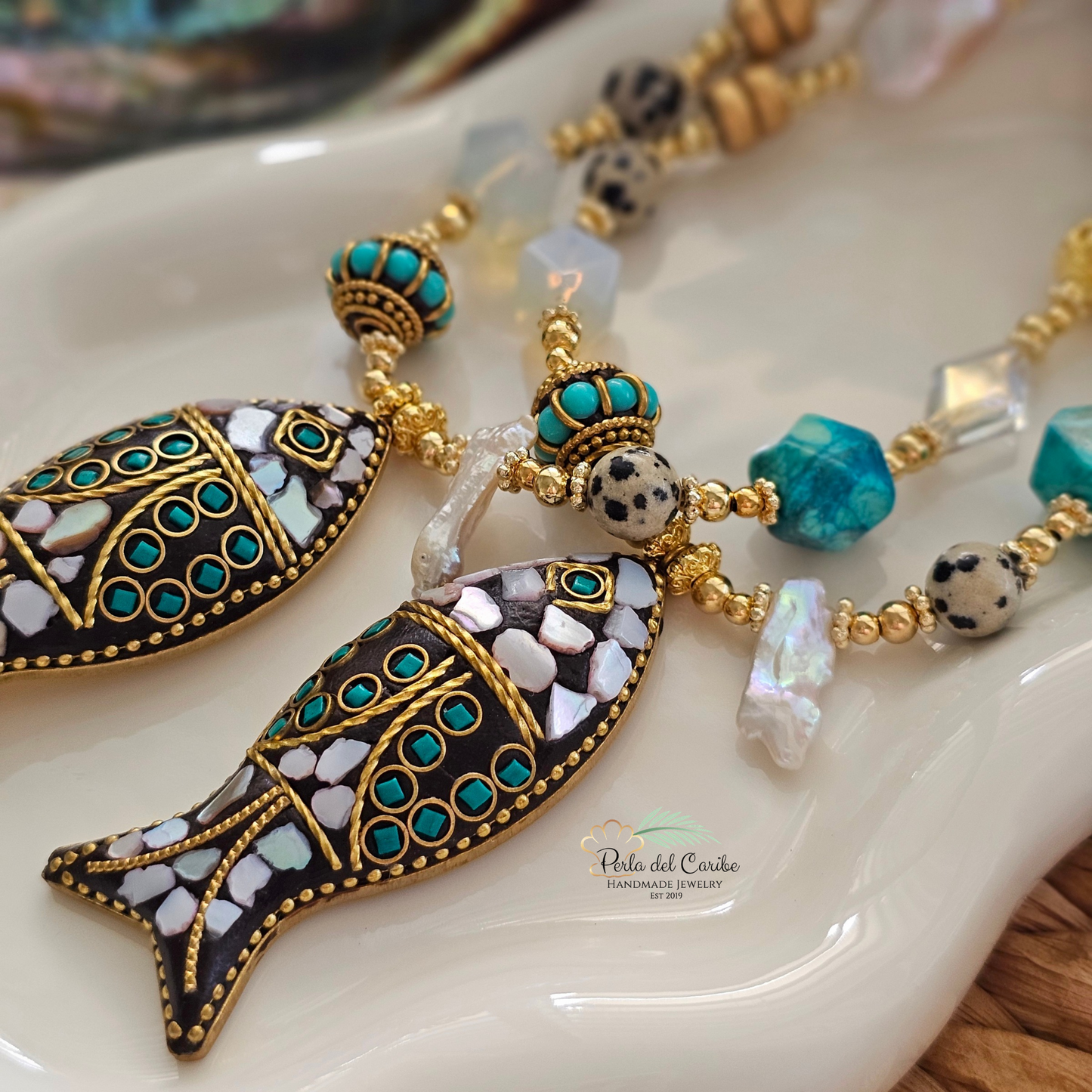 Indonesia White Fish Necklace