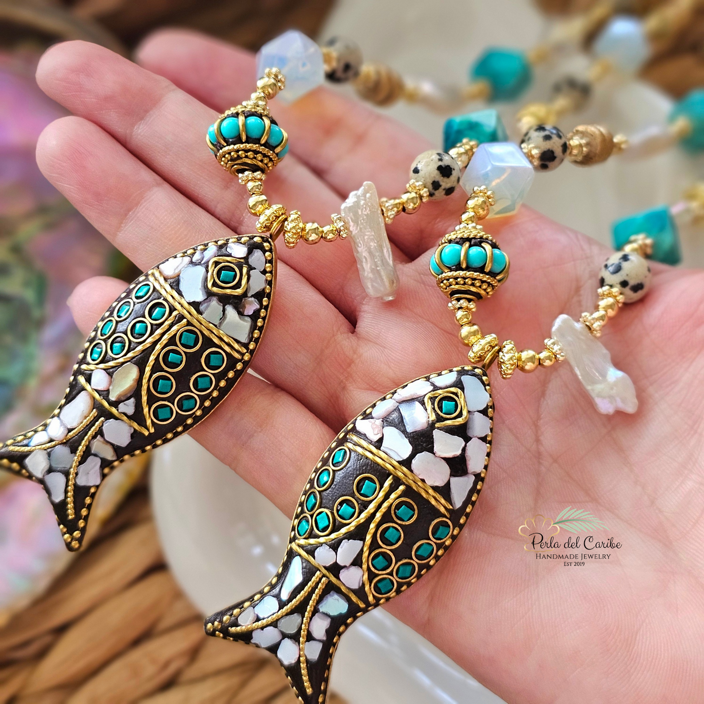 Indonesia White Fish Necklace