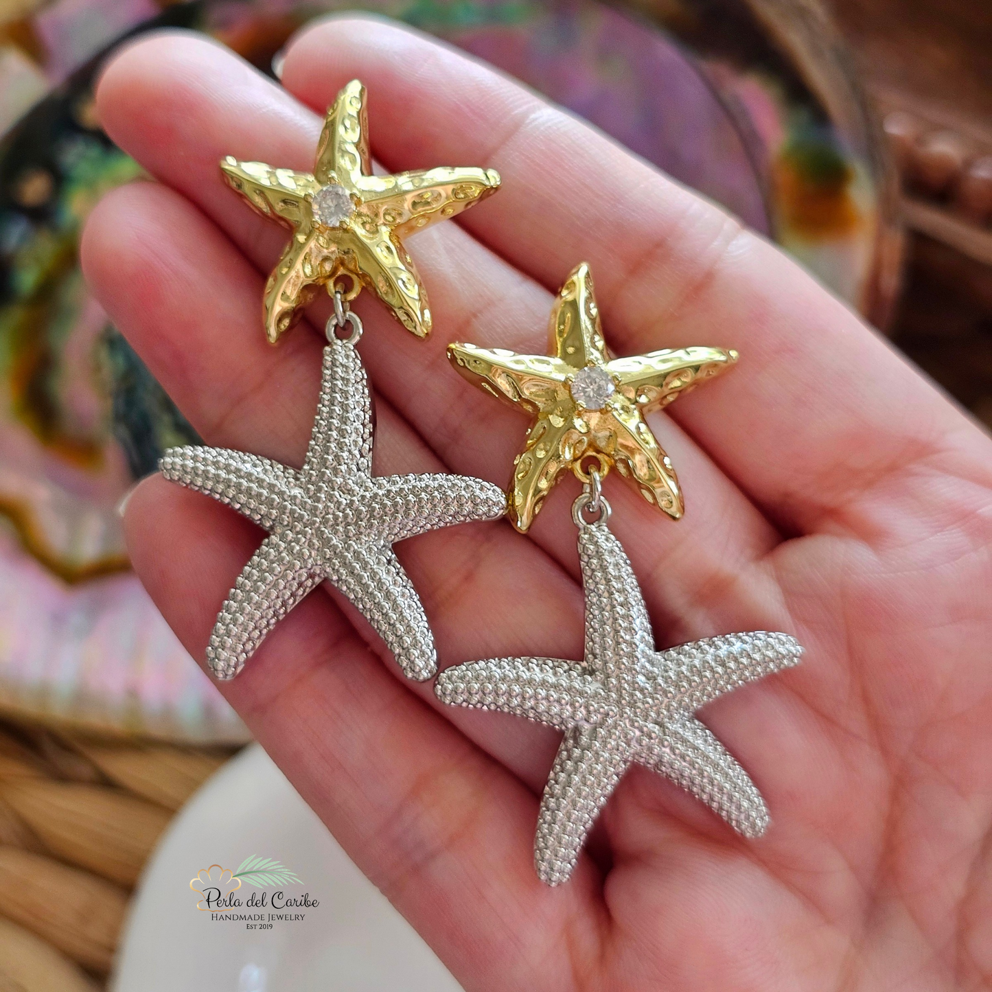 Marimar Two-Tone Earrings