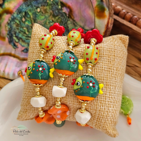 Flower Fish Adjustable Bracelet