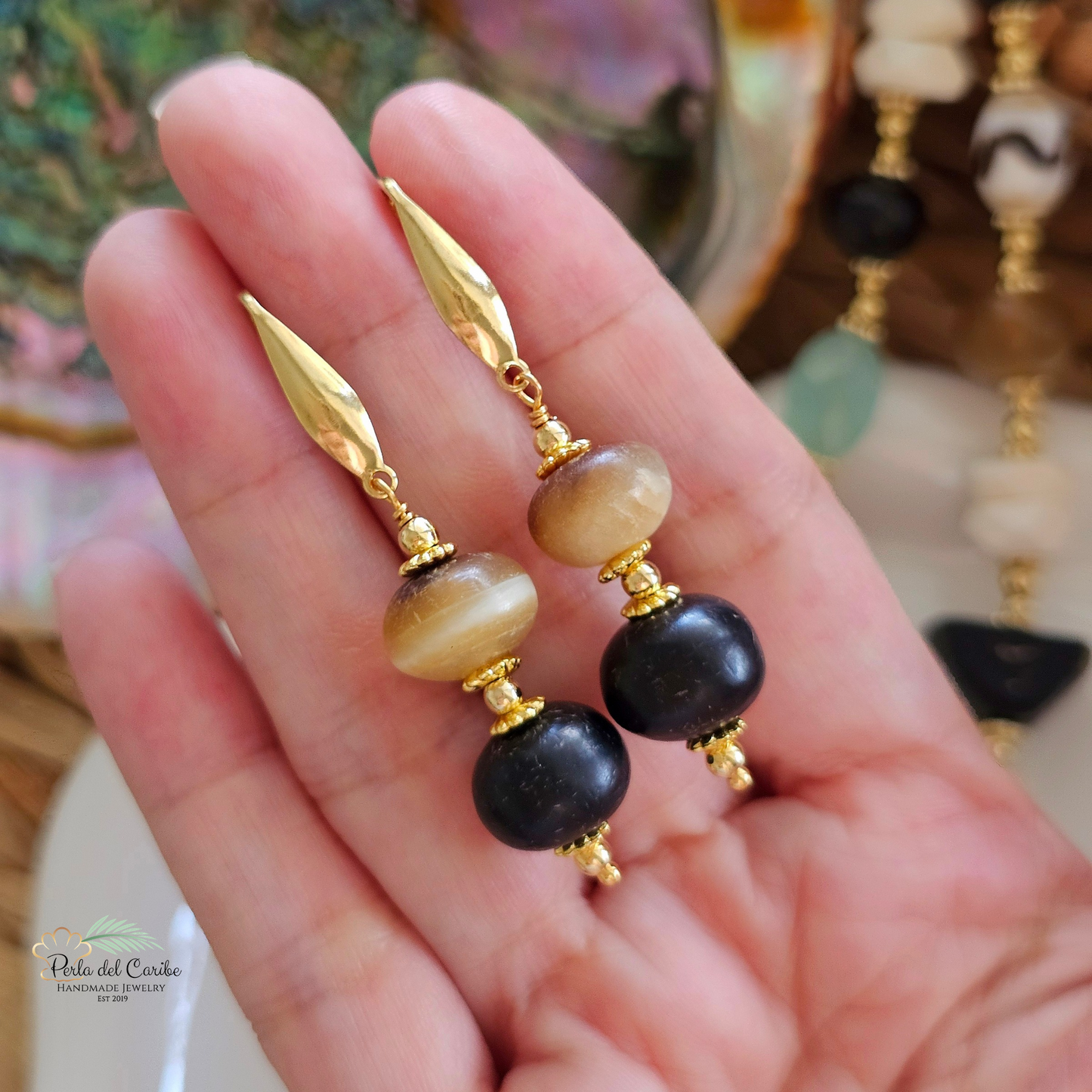 Buffalo Horn Earrings