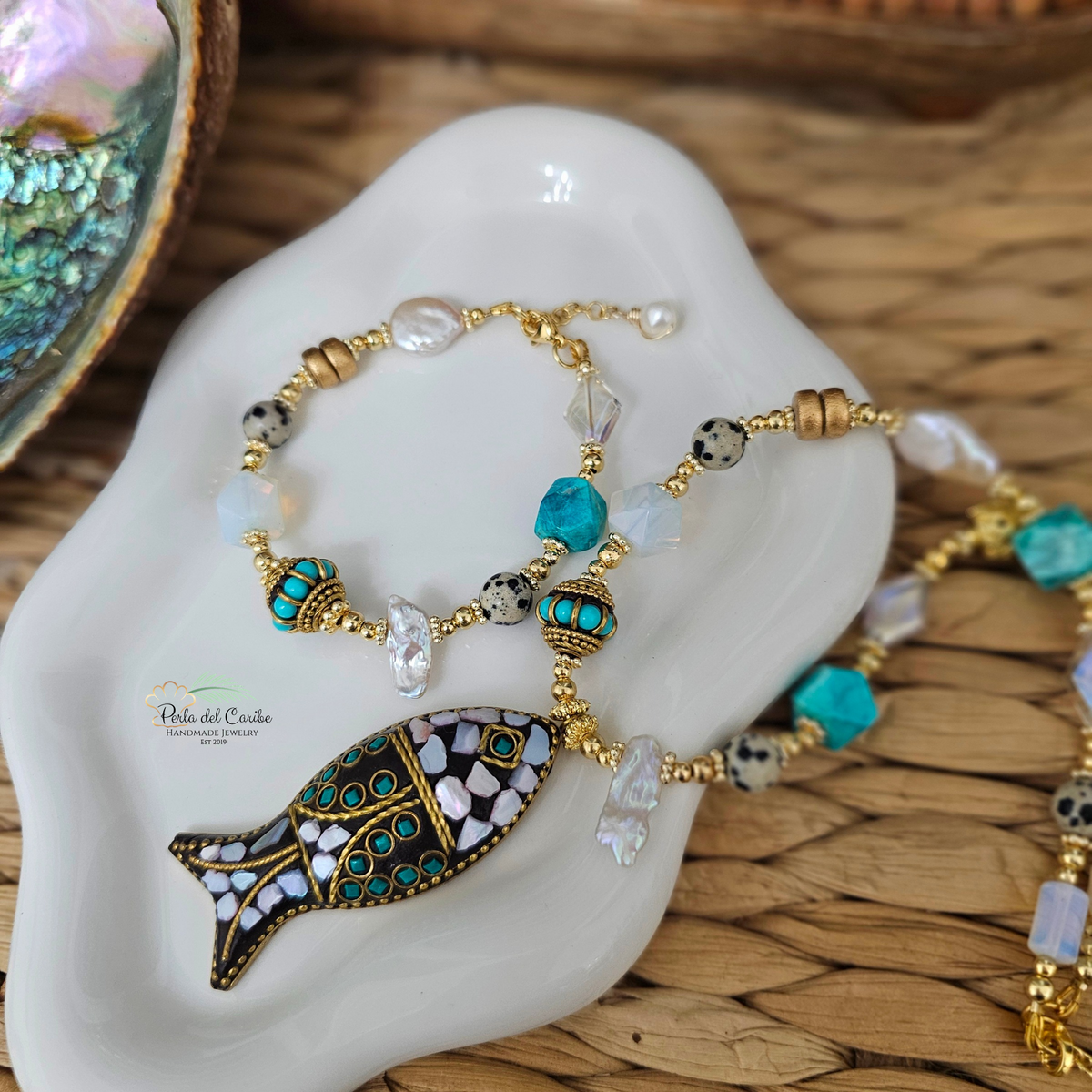 Indonesia White Fish Necklace
