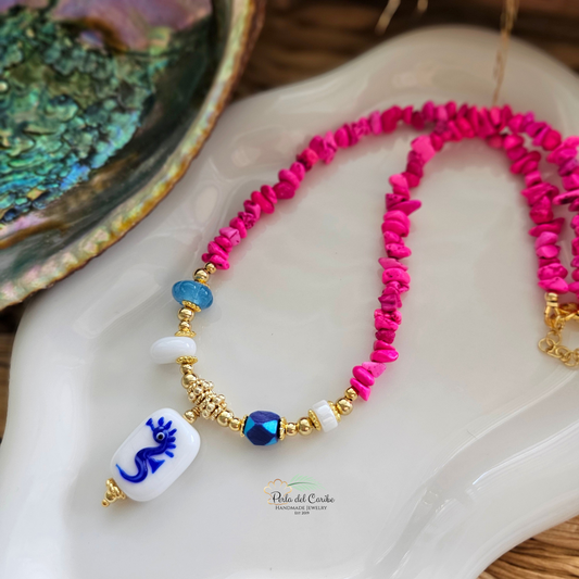 Murano Seahorse Necklace