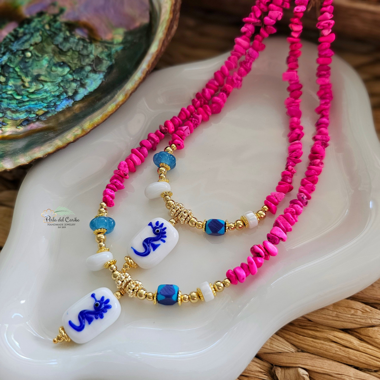 Murano Seahorse Necklace