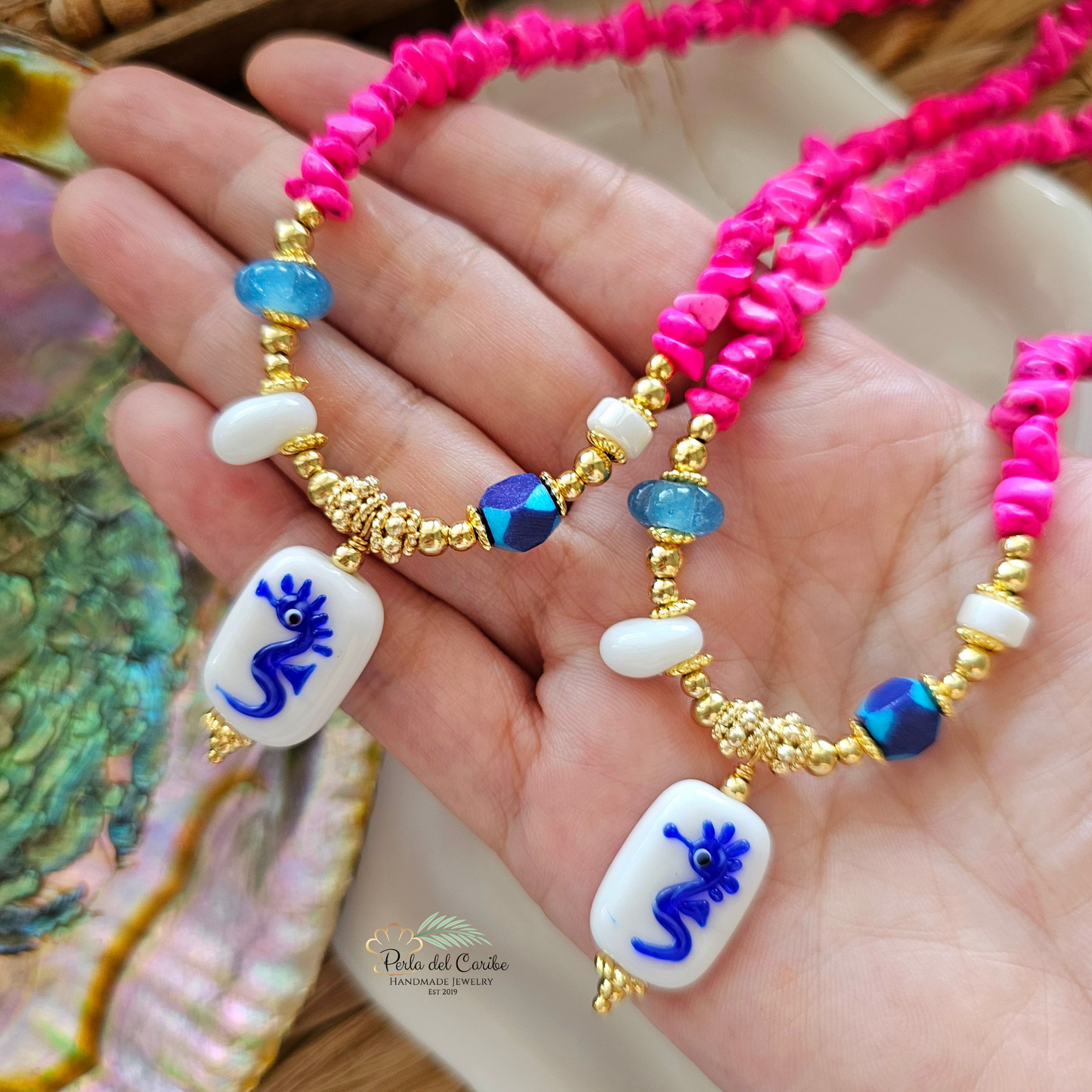Murano Seahorse Necklace
