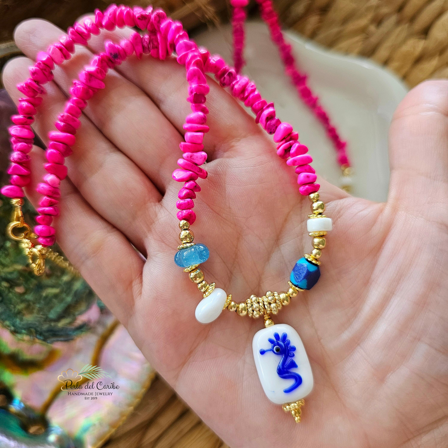 Murano Seahorse Necklace