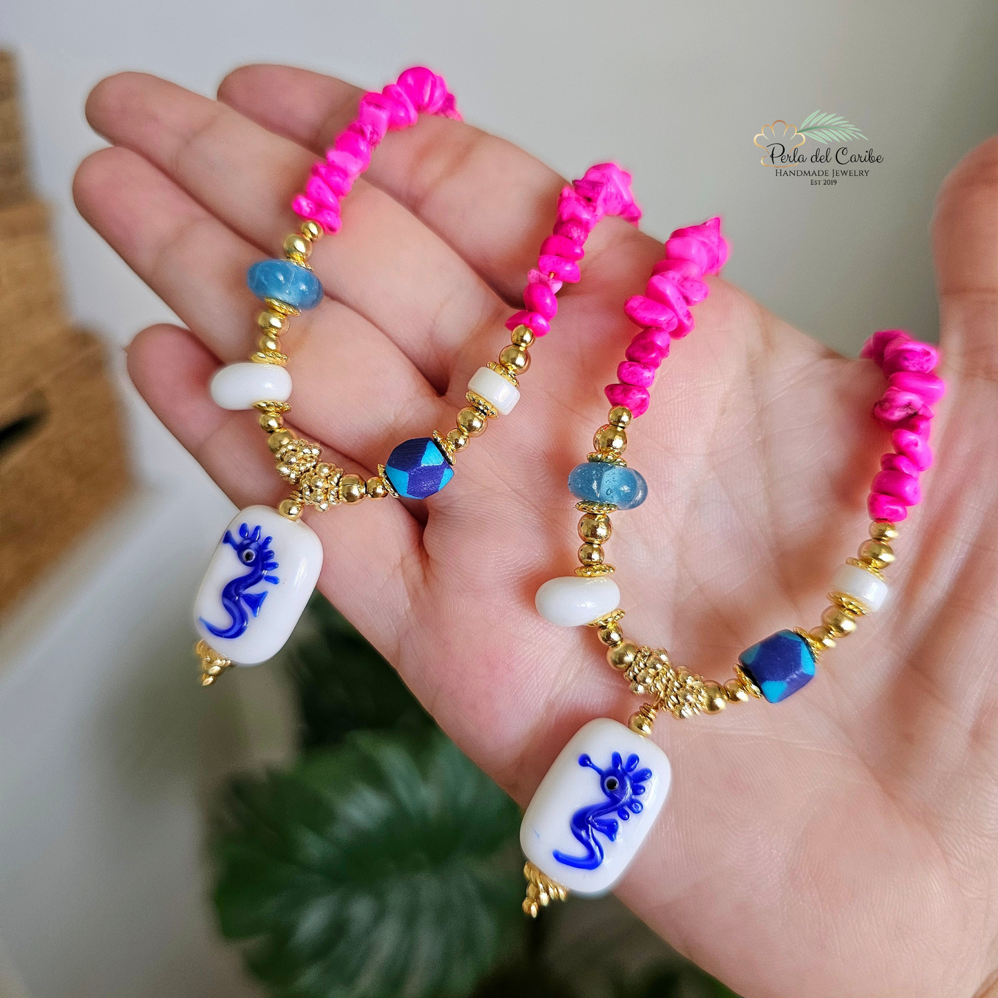 Murano Seahorse Necklace