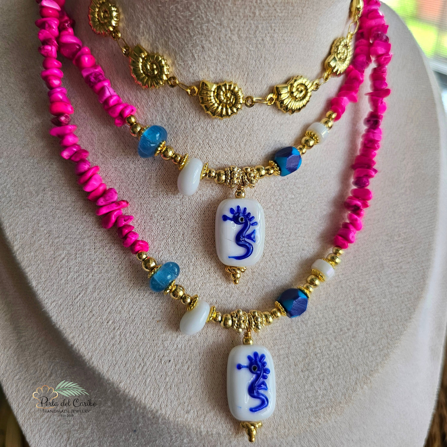 Murano Seahorse Necklace
