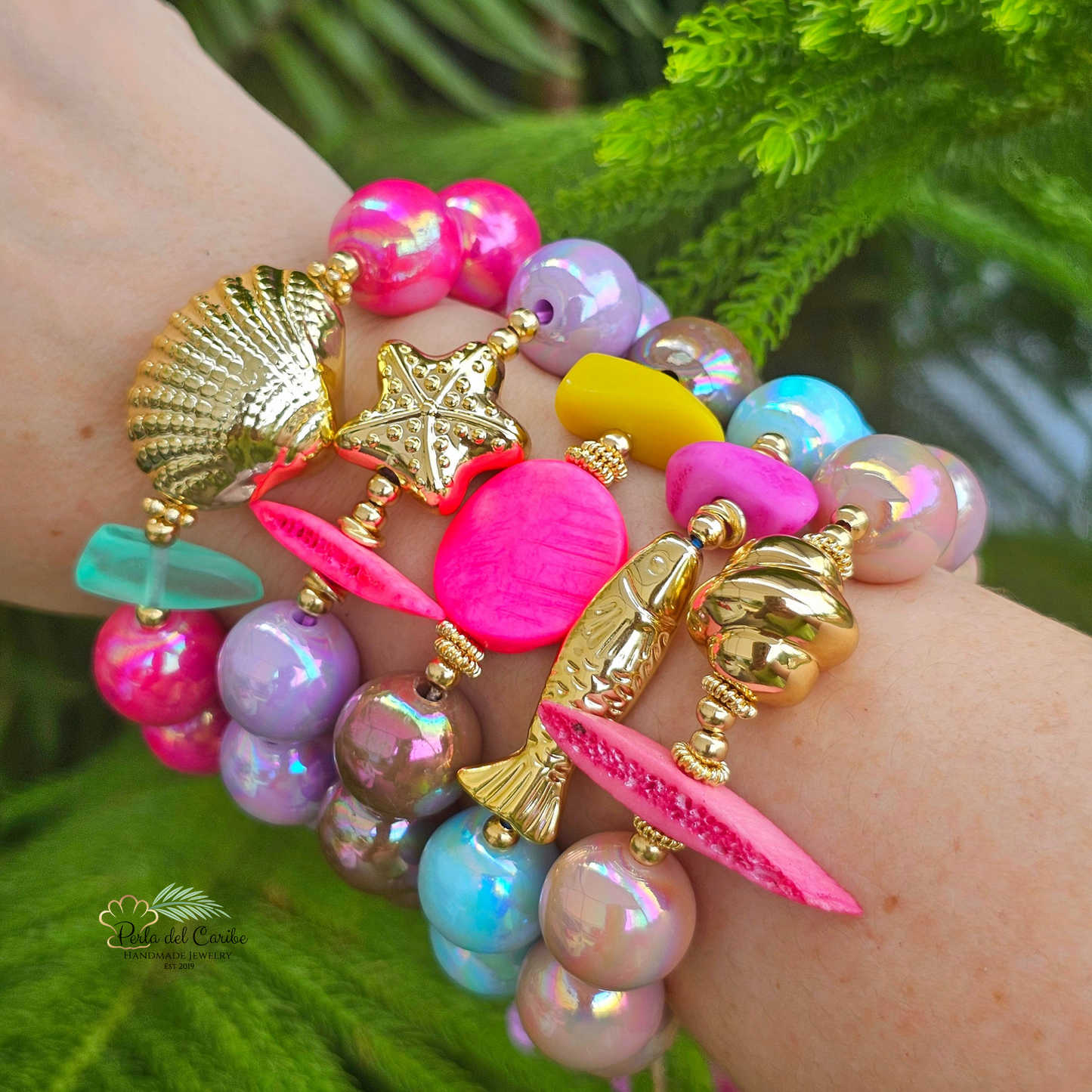Bubble Gum Elastic Bracelet