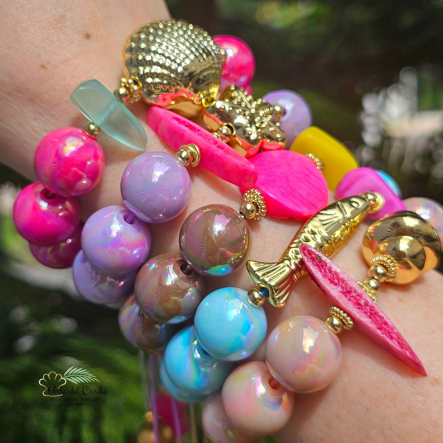 Bubble Gum Elastic Bracelet