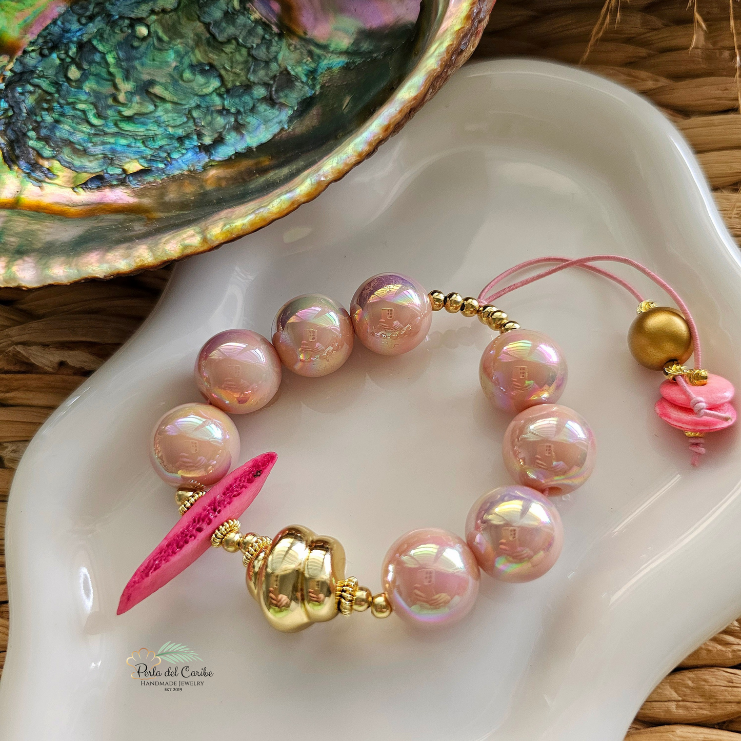 Bubble Gum Elastic Bracelet